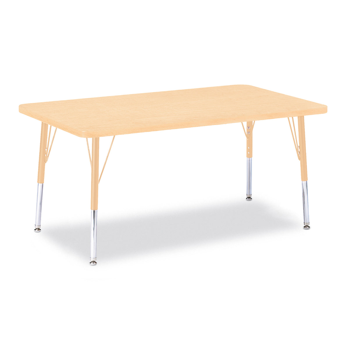 Jonti-Craft® Berries® Adjustable Height Activity Table, Rectangle, 30" x 48"