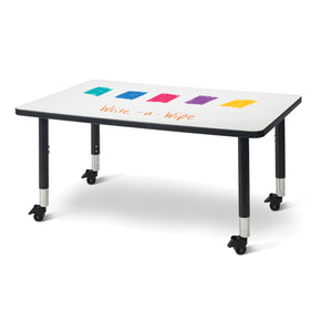 Jonti-Craft® Berries® Dry Erase Mobile Activity Table, Rectangle, 48" W x 30" D