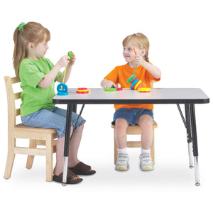 Jonti-Craft® Berries® Adjustable Height Activity Table, Rectangle, 24" x 36"