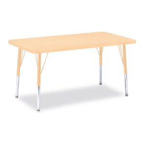 Jonti-Craft® Berries® Adjustable Height Activity Table, Rectangle, 24" x 36"