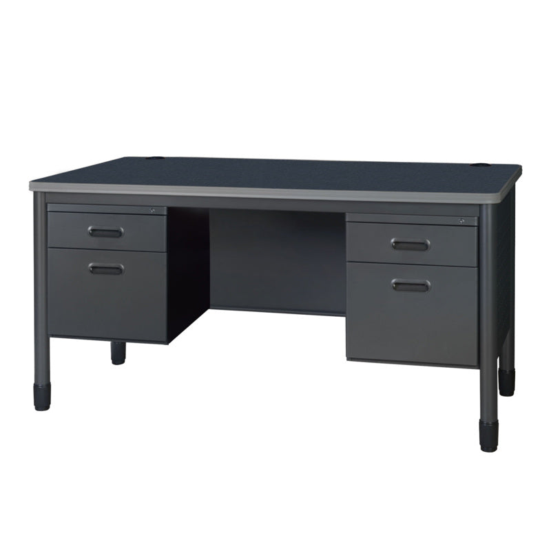 Mesa Metal Double Pedestal Teacher's Desk, 60" x 30"