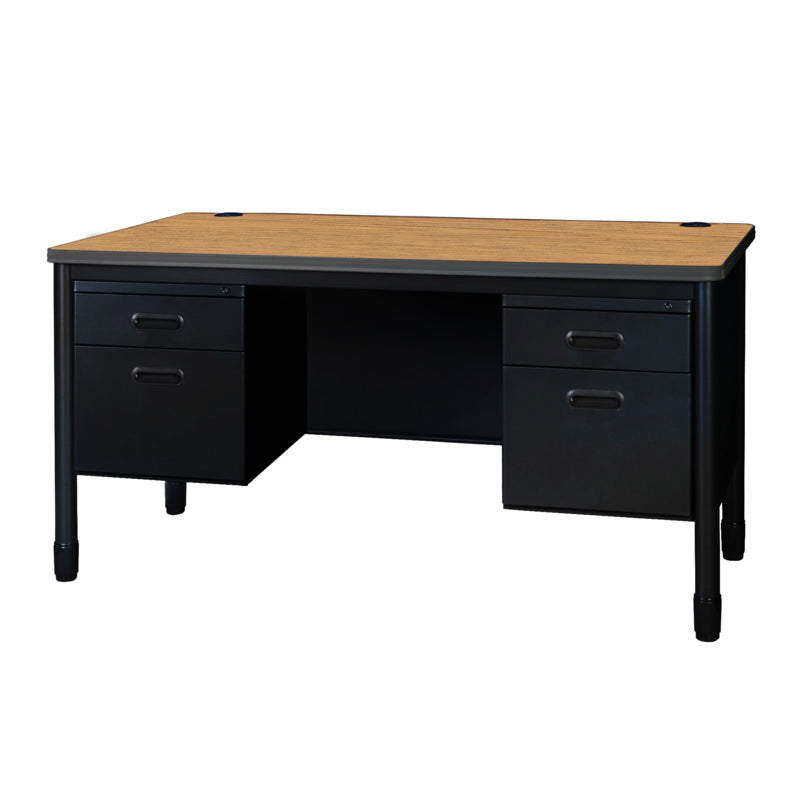 Mesa Metal Double Pedestal Teacher's Desk, 60" x 30"