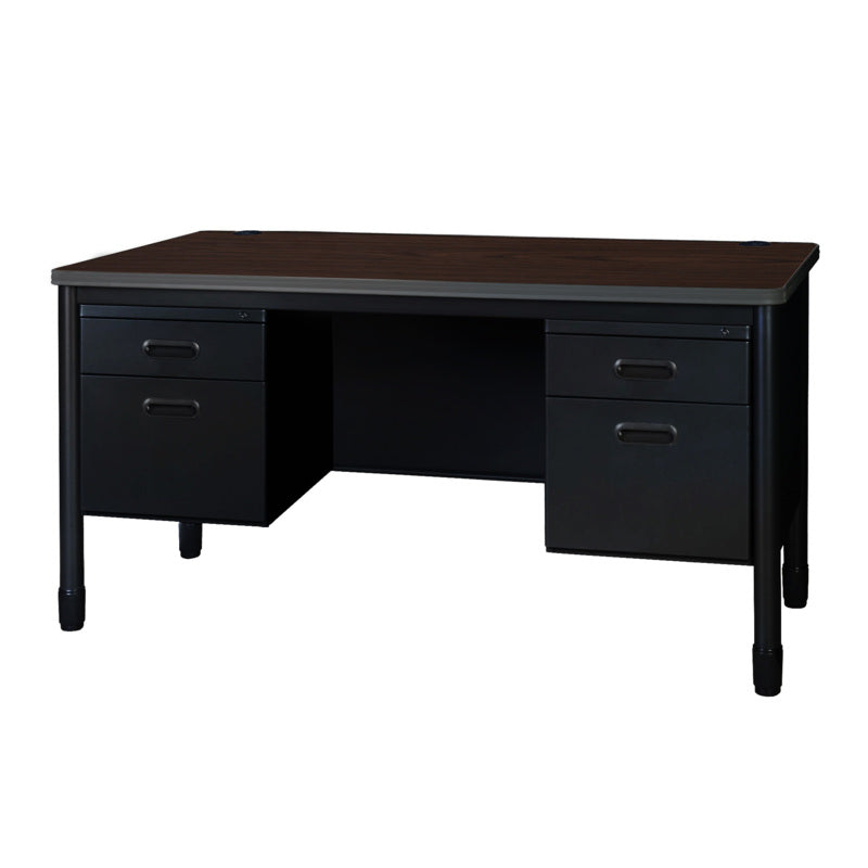 Mesa Metal Double Pedestal Teacher's Desk, 60" x 30"