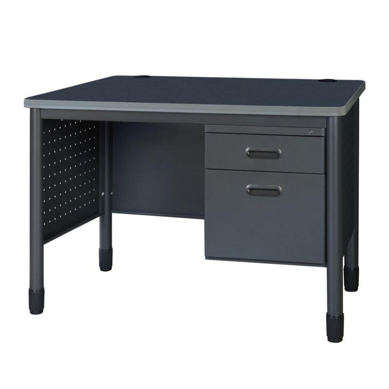 Mesa Metal Single Pedestal Teacher's Desk, 48" x 30"