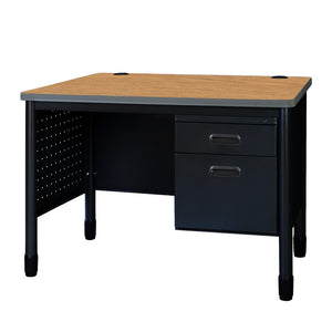 Mesa Metal Single Pedestal Teacher's Desk, 48" x 30"