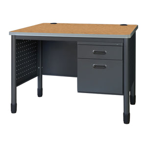 Mesa Metal Single Pedestal Teacher's Desk, 48" x 30"