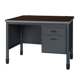Mesa Metal Single Pedestal Teacher's Desk, 48" x 30"