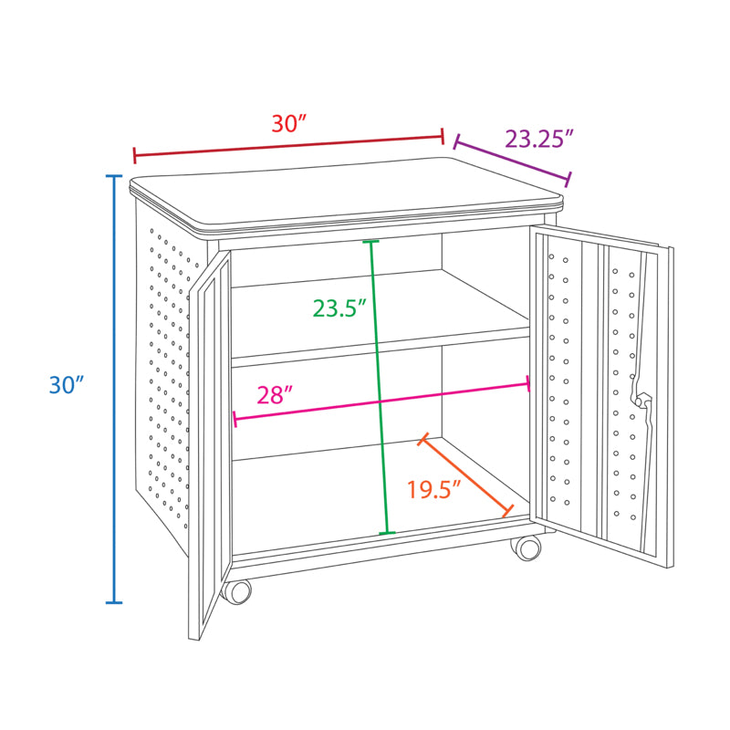 Mesa Metal Teacher's Storage Cabinet