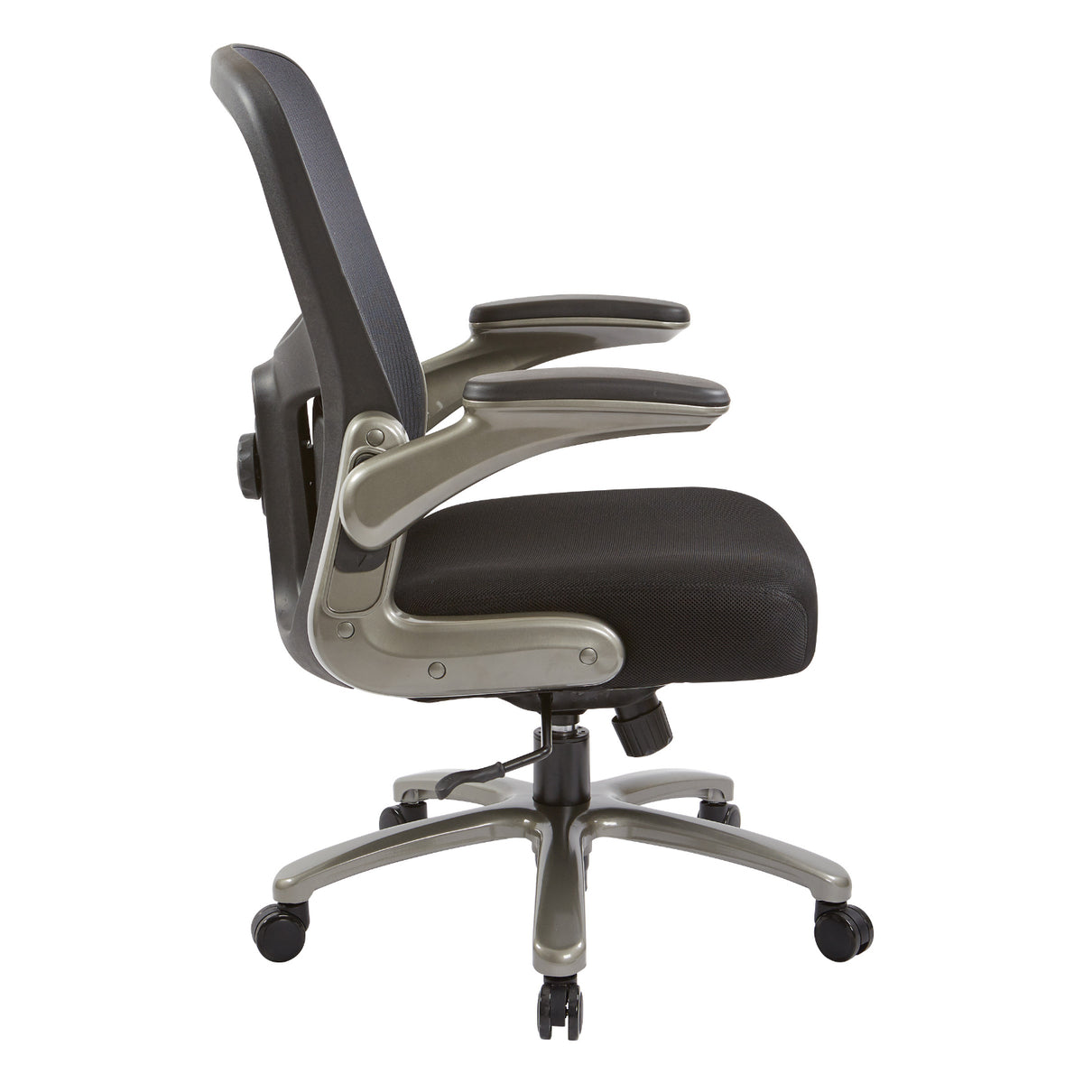 Big and Tall Mesh Back Executive Chair, Black Mesh Fabric Seat