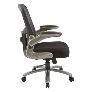 Big and Tall Mesh Back Executive Chair, Black Mesh Fabric Seat
