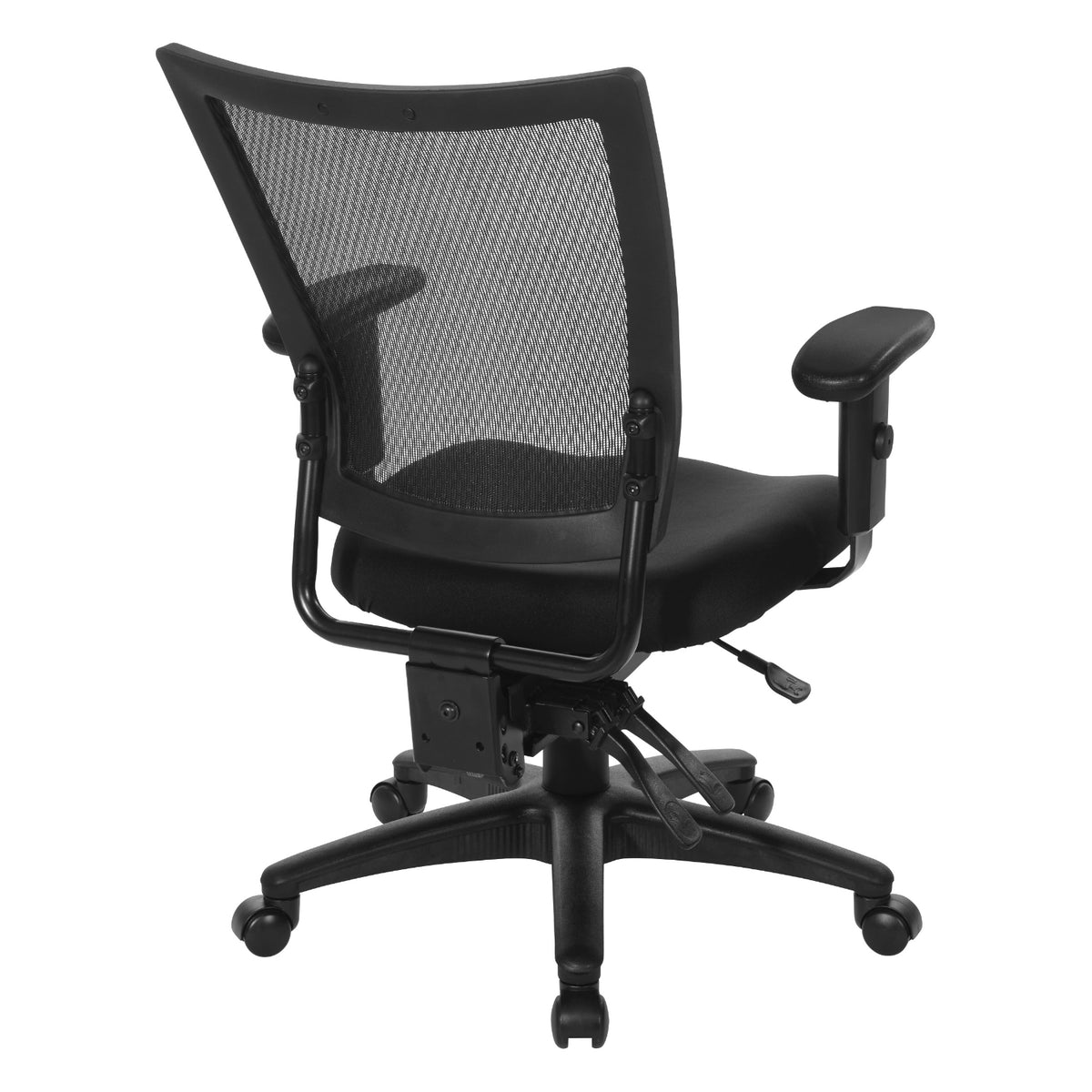Soft Frame Task Chair with Dual Function Control, ProGrid Mesh Back and Padded Fabric Seat