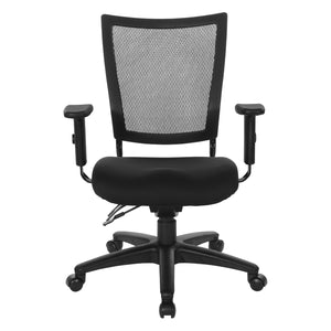 Soft Frame Task Chair with Dual Function Control, ProGrid Mesh Back and Padded Fabric Seat