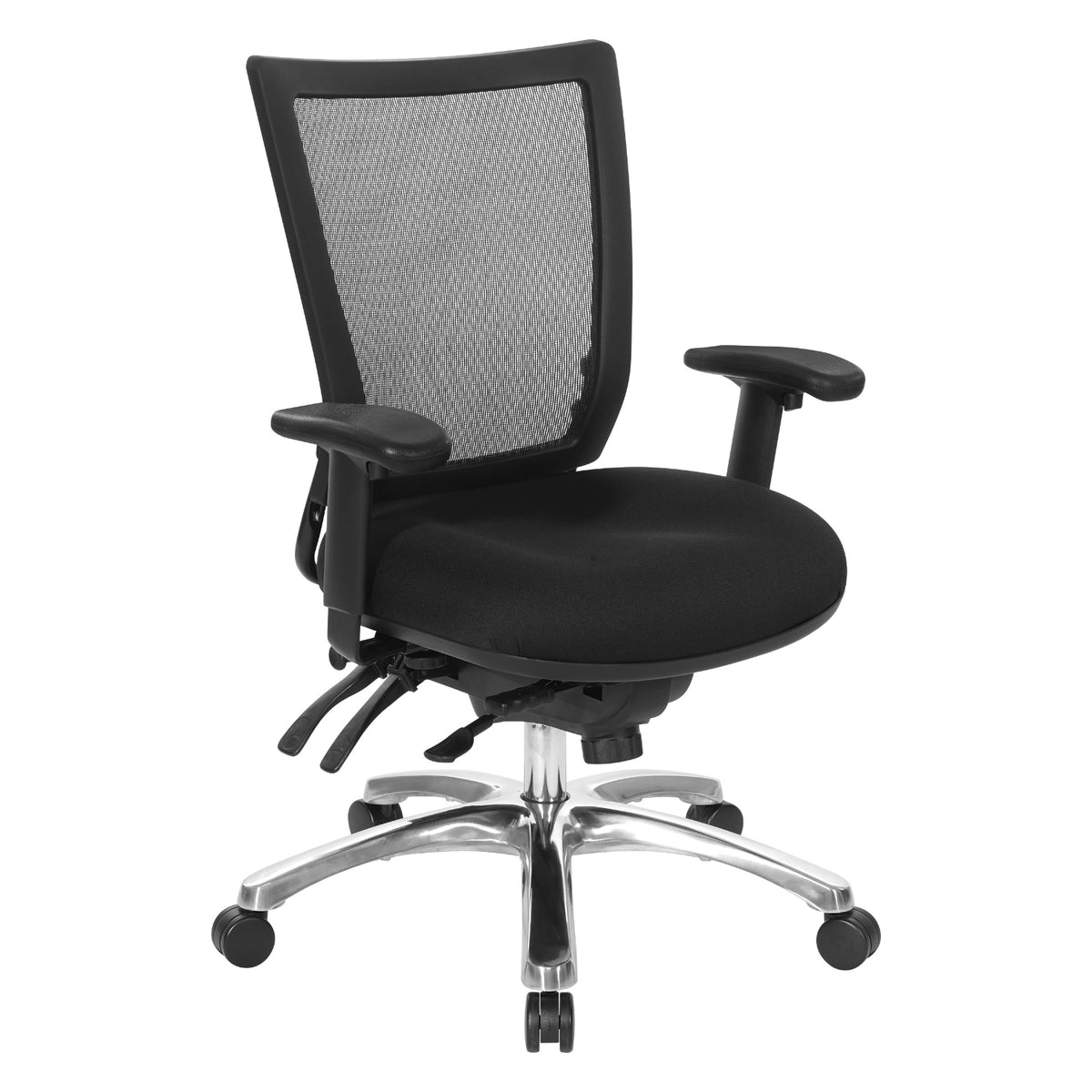 Soft Frame Task Chair with Multi-Function Control, ProGrid Mesh Back and Padded Fabric Seat
