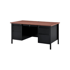 Nextgen Double Pedestal Metal Teachers Desk, 60" W x 30" D