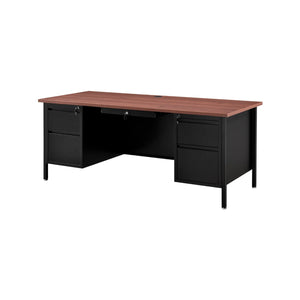 Nextgen Double Pedestal Metal Teachers Desk, 72" W x 30" D