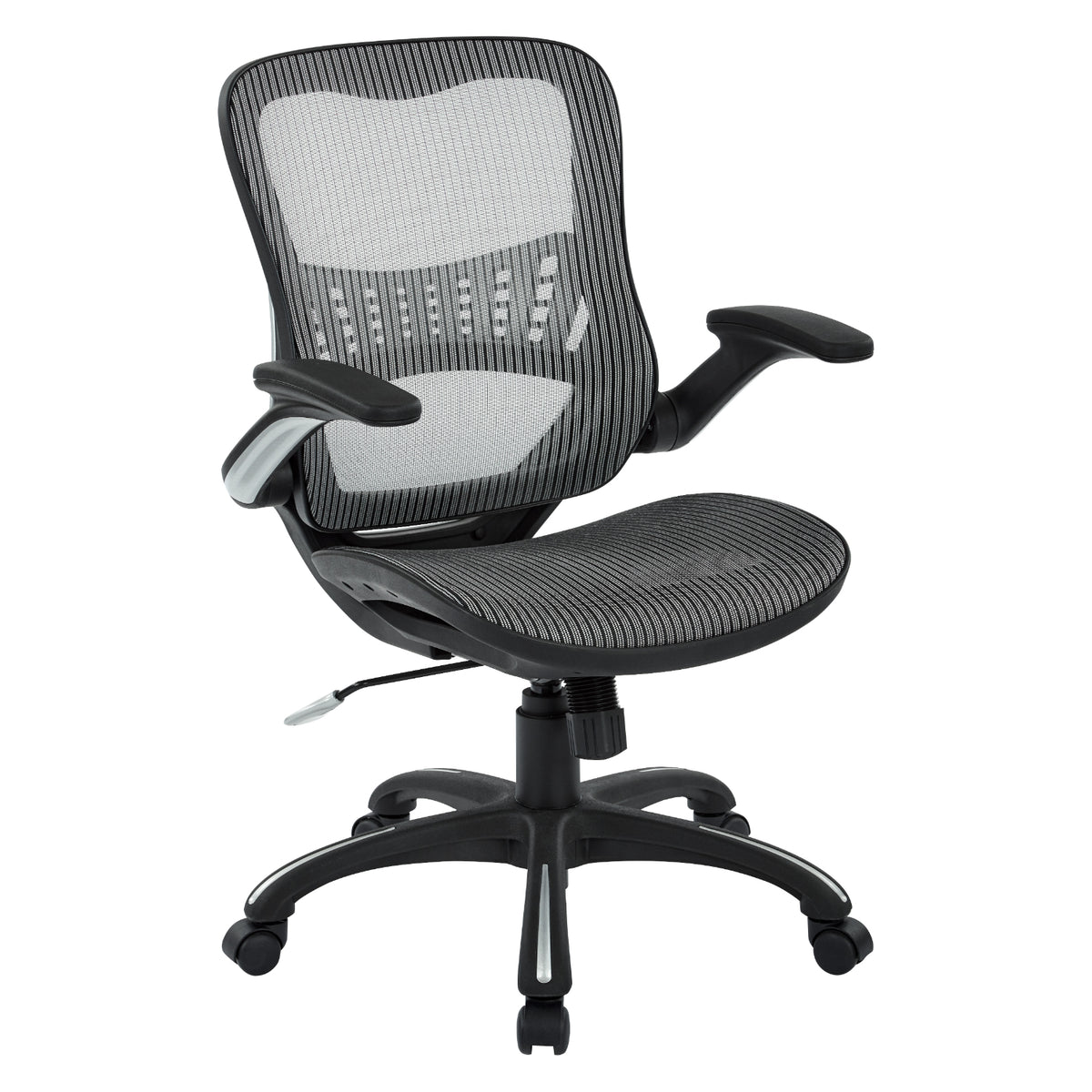 Mesh Seat and Back Manager's Chair with Padded Flip Arms
