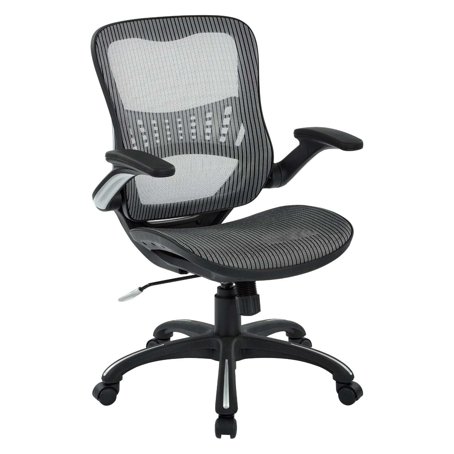 Mesh Seat and Back Manager's Chair with Padded Flip Arms