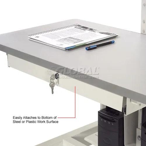 Global Industrial Keyboard Tray for Mobile Computer Cart