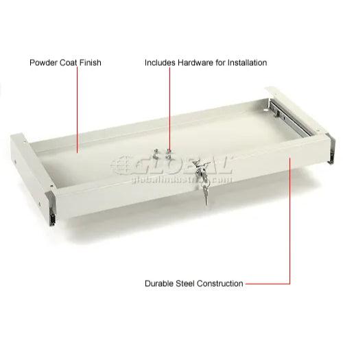 Global Industrial Keyboard Tray for Mobile Computer Cart