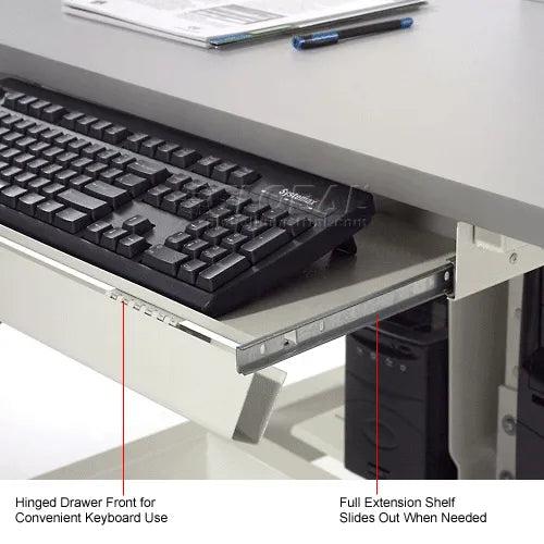 Global Industrial Keyboard Tray for Mobile Computer Cart