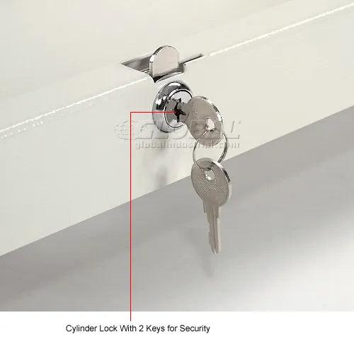 Global Industrial Keyboard Tray for Mobile Computer Cart