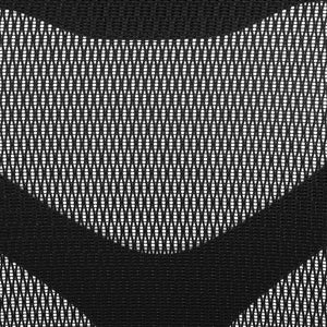 Deluxe Mid-Back Executive Chair with Breathable Black Mesh Back and Black Fabric Seat