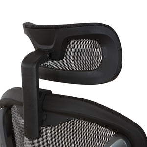Manager's Chair with Headrest, Breathable Black Mesh Seat and Back