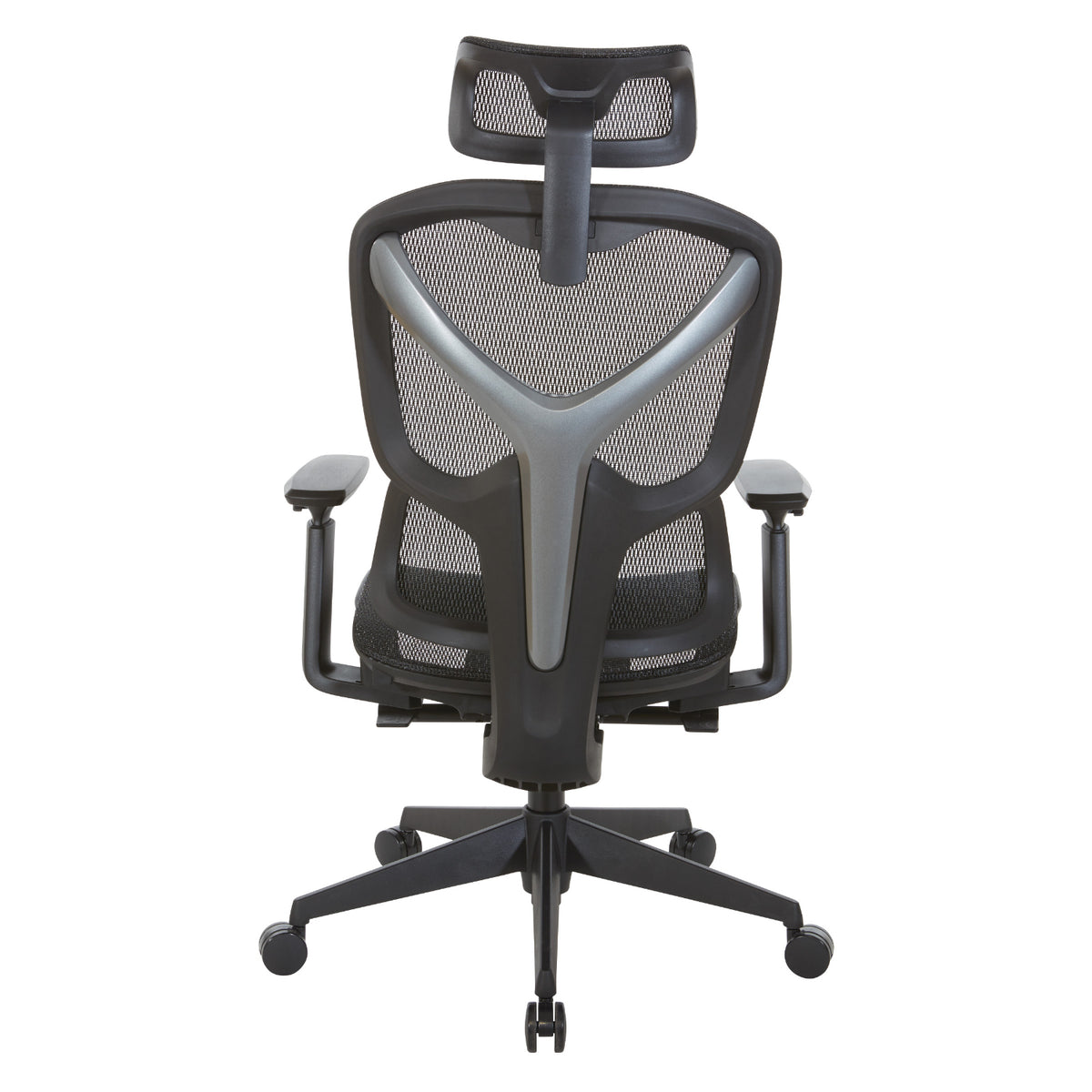 Manager's Chair with Headrest, Breathable Black Mesh Seat and Back