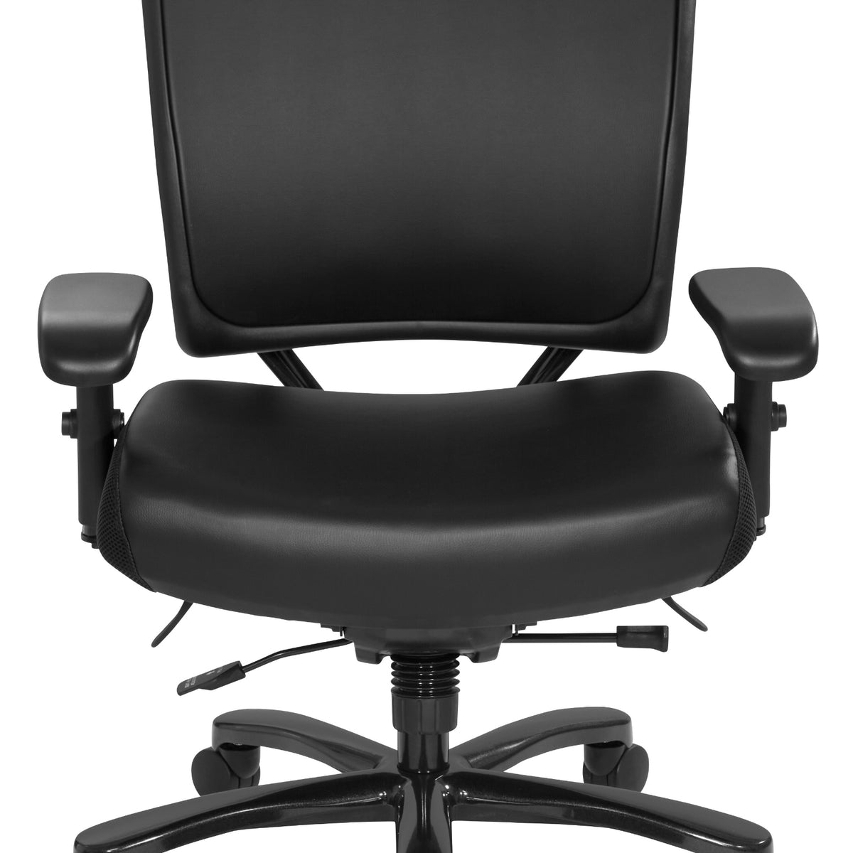 Big & Tall Ergonomic Chair with Black Antimicrobial Upholstered Seat and Back