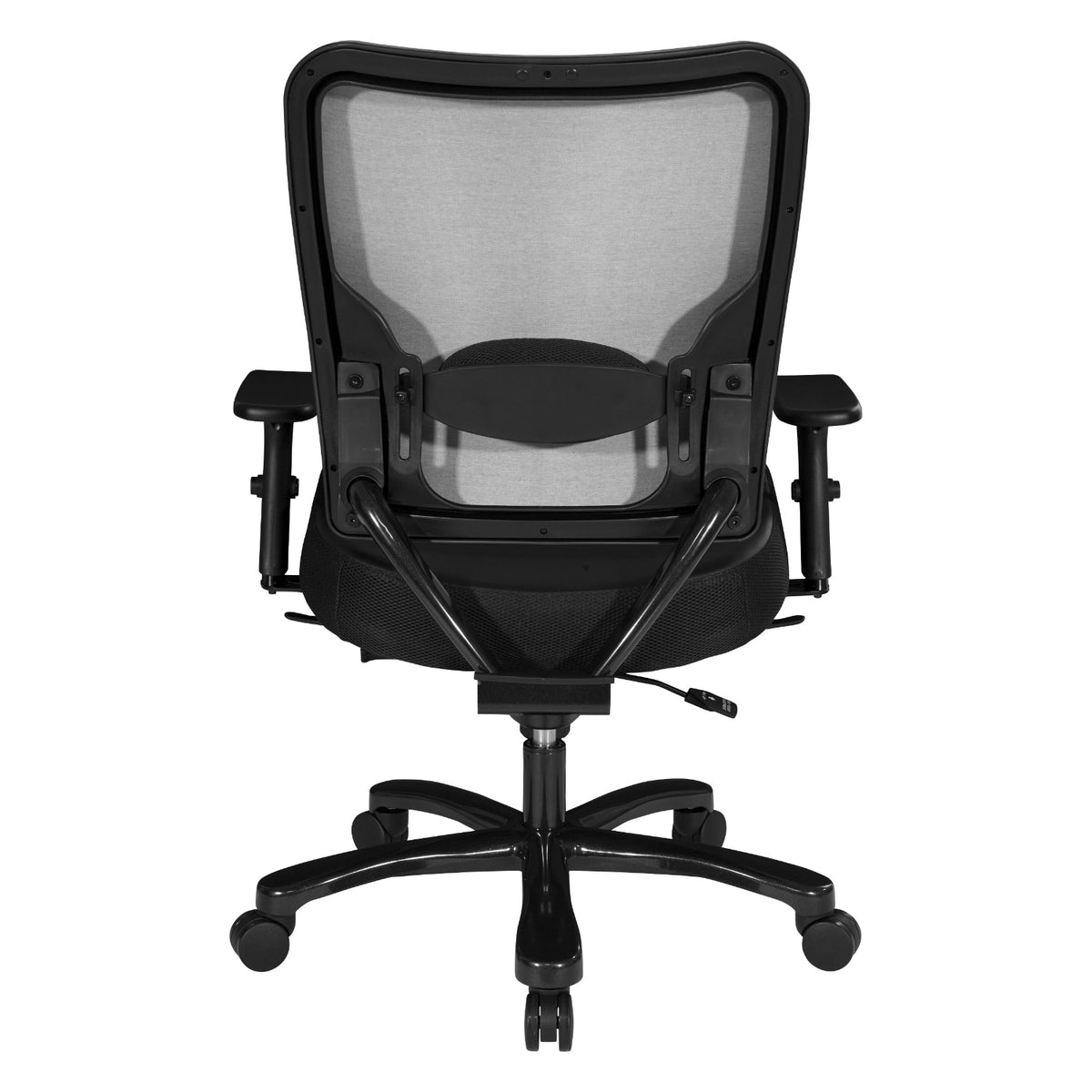 Big & Tall Ergonomic Chair with Black Antimicrobial Upholstered Seat and Back