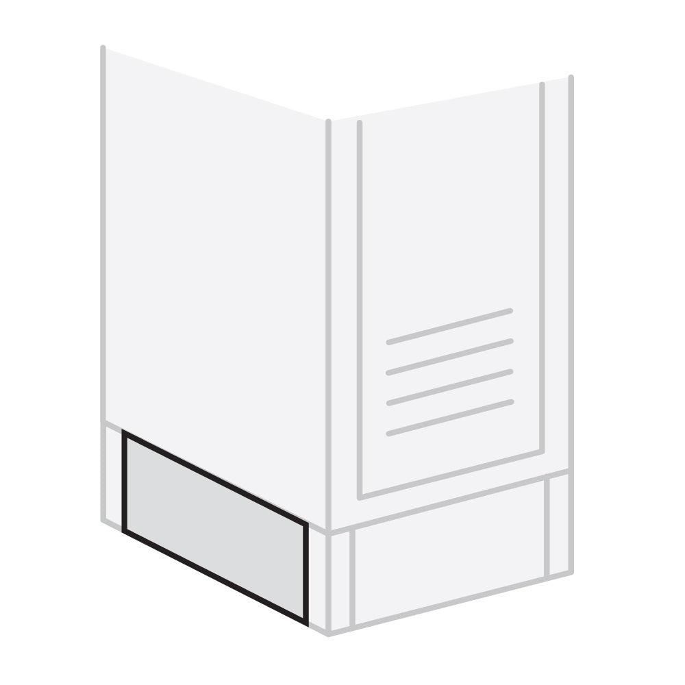 End Base for 18 Inch Deep Vented Metal Lockers