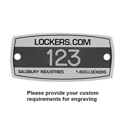 Custom Engraved Name/Number Plate for Vented Metal Locker Door