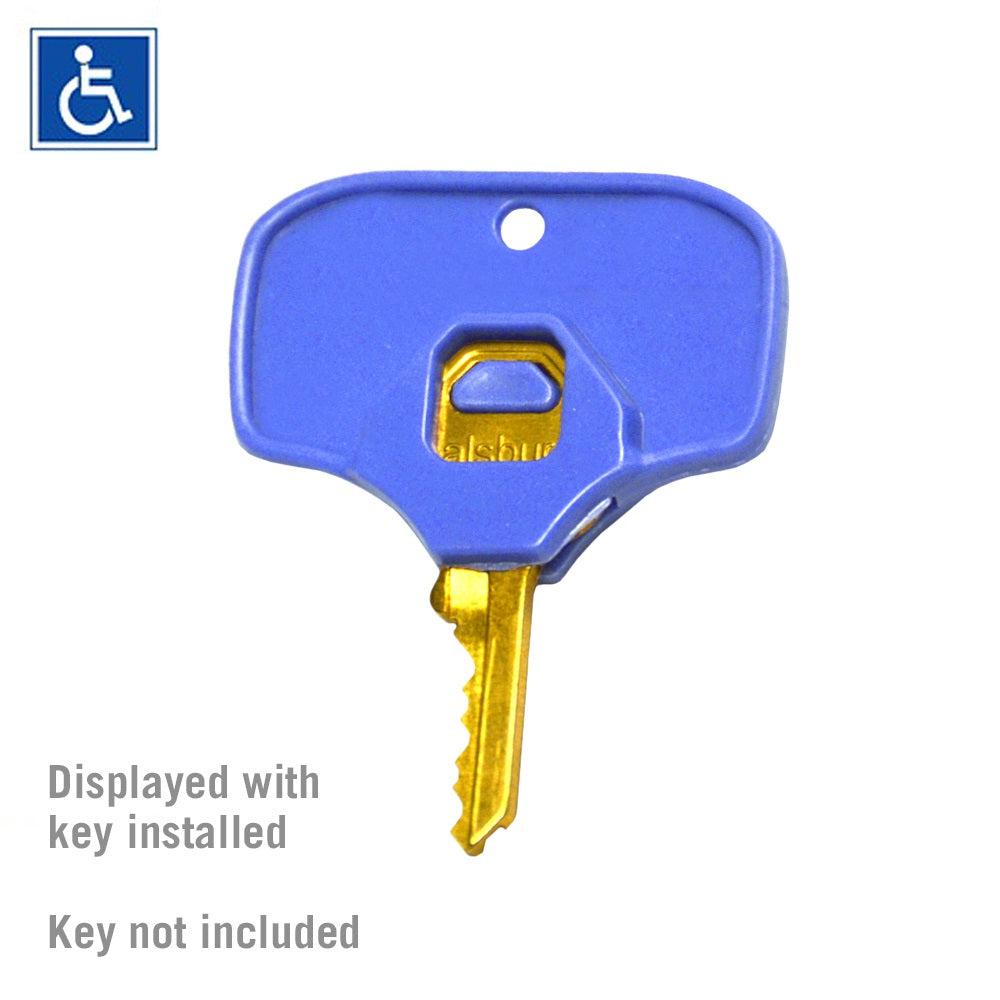 ADA Compliant Key Heads for Built-In Key Lock for Vented Metal Locker Door, (2) Key Heads