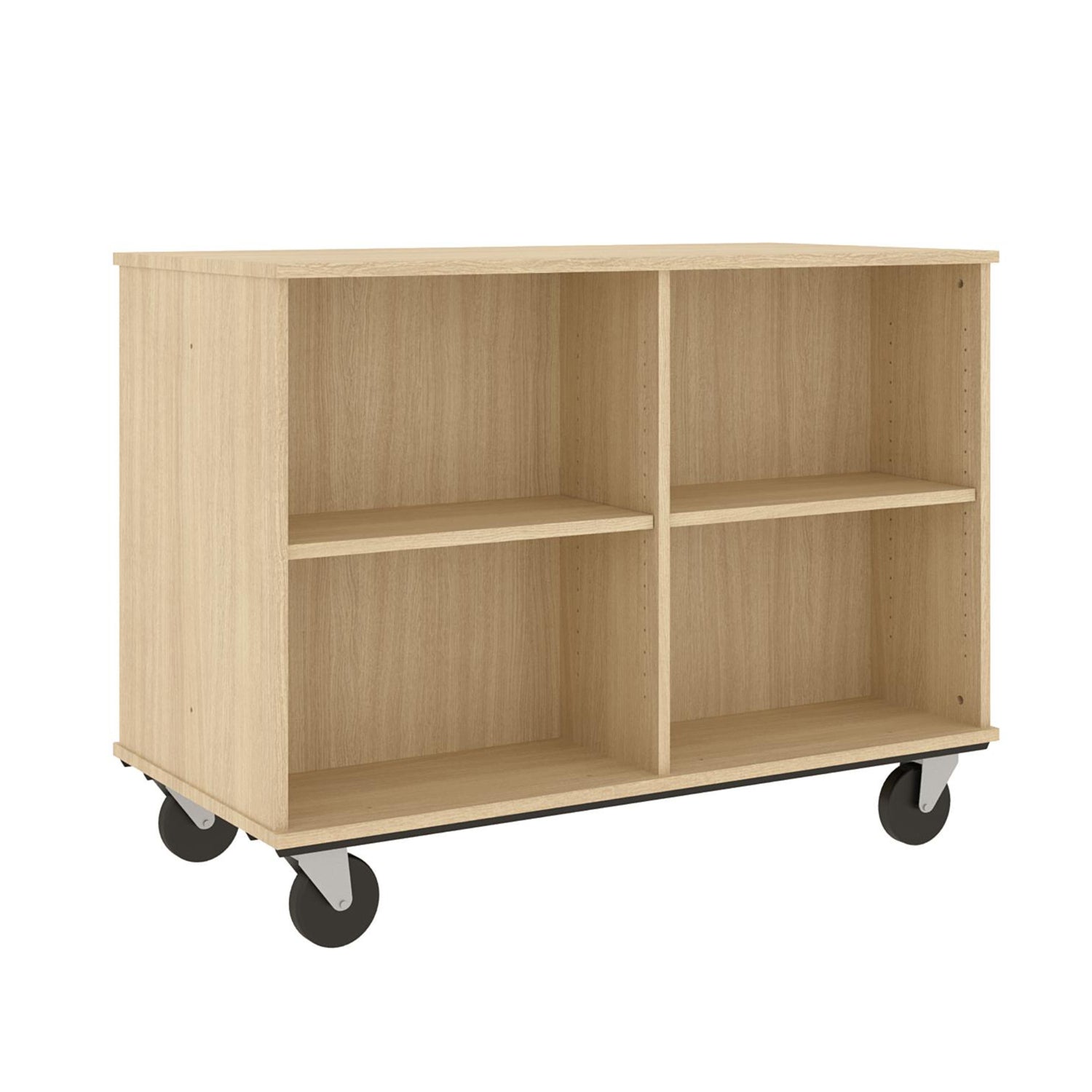 Mobile Double Sided Book Cart, 36" H