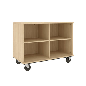 Open Divided Mobile Storage, 36" High