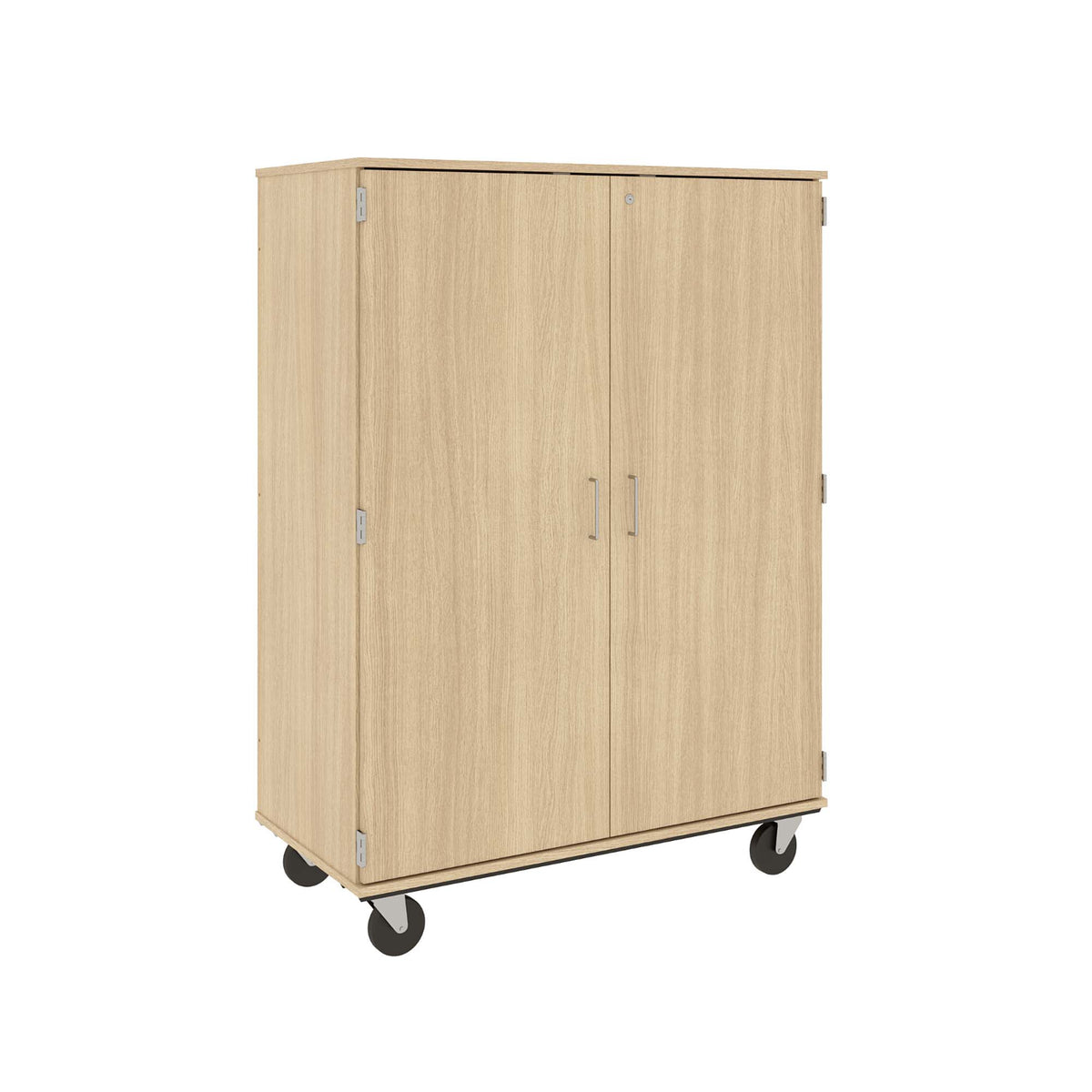 Closed Shelf Mobile Storage, 67" H, Lockable