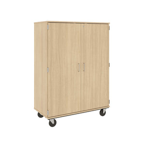 Closed Shelf Mobile Storage, 67" H, Lockable