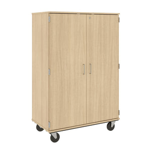 Closed Bin Mobile Storage with (36) 3" Bins, Lockable