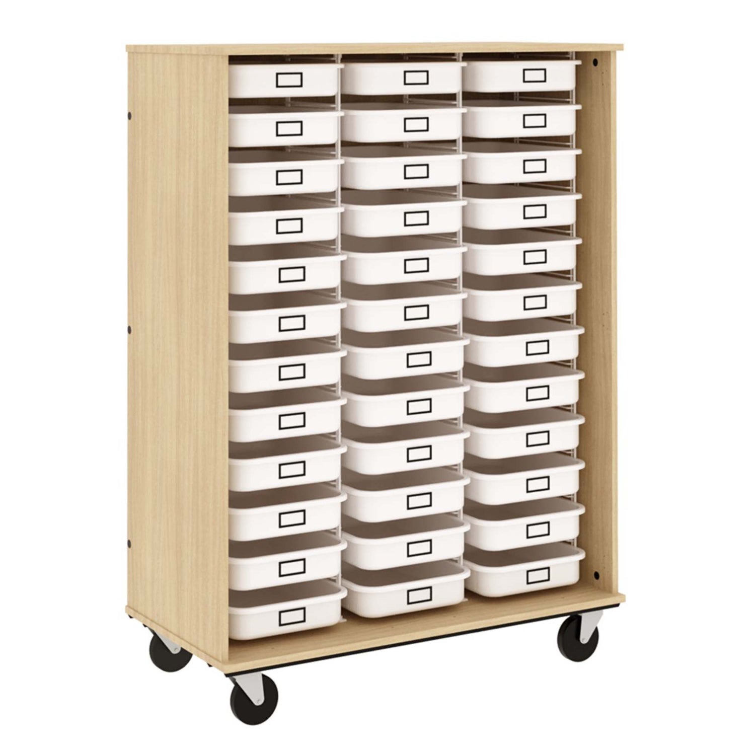 Open Tray Mobile Storage, (36) 3.5" Trays