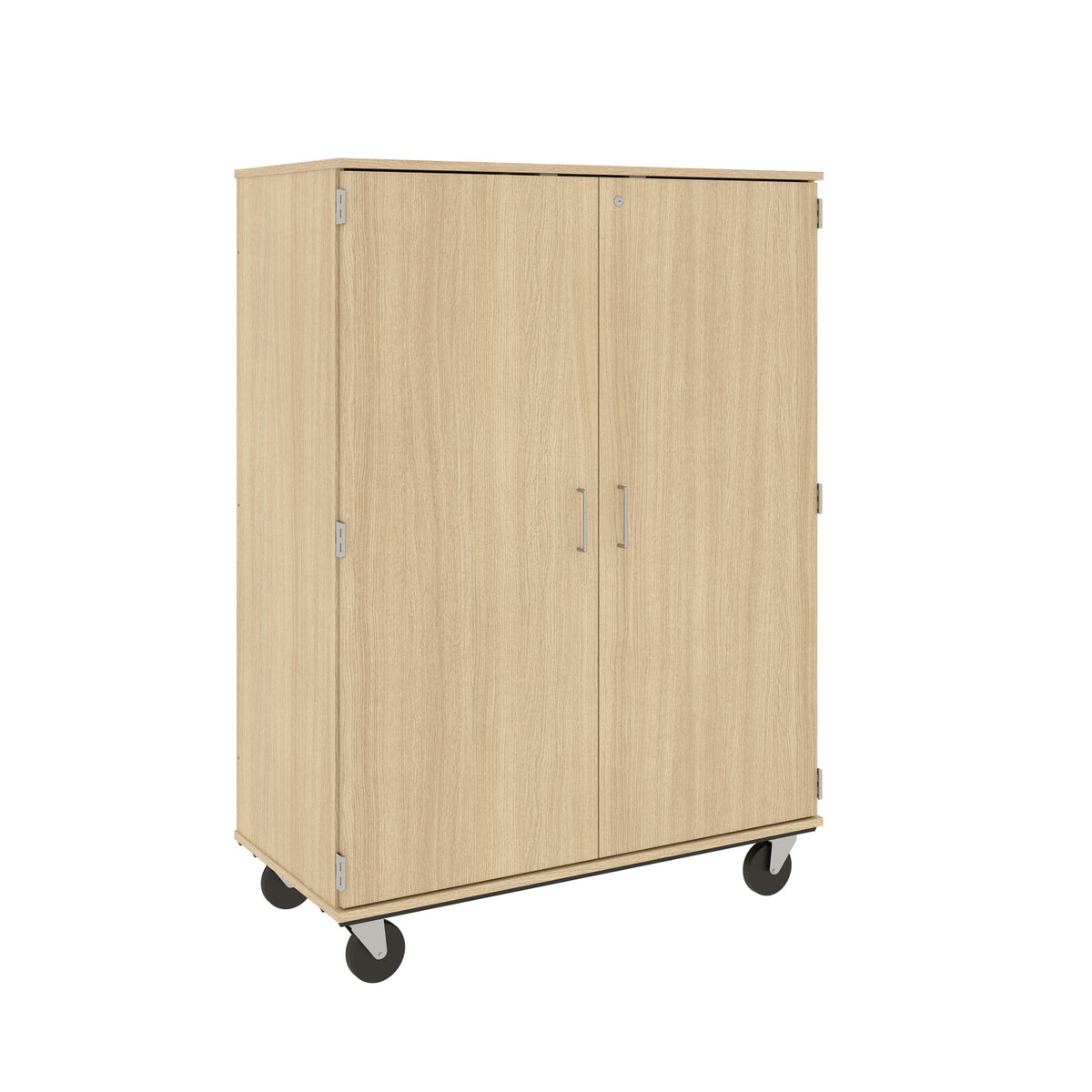 Tray And Shelf Combo Mobile Storage Cabinet, Lockable
