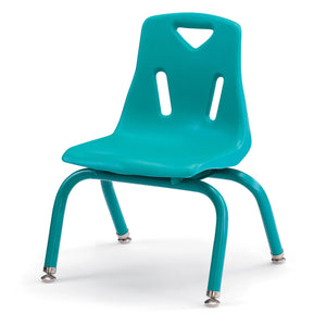 Jonti-Craft® Berries® Plastic Stacking Chair with Powder-Coated Legs, 10" Seat Height