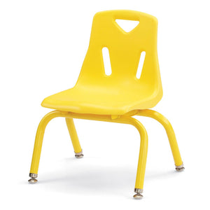 Jonti-Craft® Berries® Plastic Stacking Chair with Powder-Coated Legs, 10" Seat Height