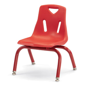 Jonti-Craft® Berries® Plastic Stacking Chair with Powder-Coated Legs, 10" Seat Height