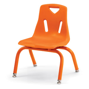 Jonti-Craft® Berries® Plastic Stacking Chair with Powder-Coated Legs, 10" Seat Height