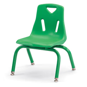 Jonti-Craft® Berries® Plastic Stacking Chair with Powder-Coated Legs, 10" Seat Height