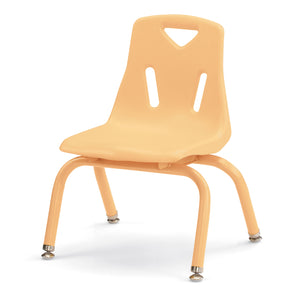 Jonti-Craft® Berries® Plastic Stacking Chair with Powder-Coated Legs, 10" Seat Height