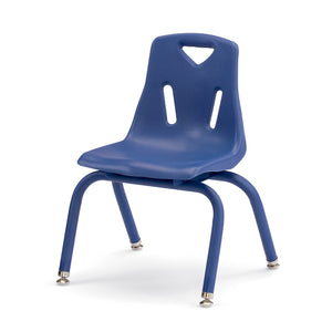 Jonti-Craft® Berries® Plastic Stacking Chair with Powder-Coated Legs, 12" Seat Height