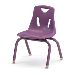 Jonti-Craft® Berries® Plastic Stacking Chair with Powder-Coated Legs, 12" Seat Height