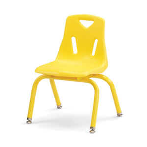 Jonti-Craft® Berries® Plastic Stacking Chair with Powder-Coated Legs, 12" Seat Height