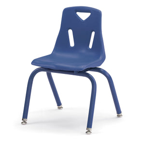 Jonti-Craft® Berries® Plastic Stacking Chair with Powder-Coated Legs, 14" Seat Height